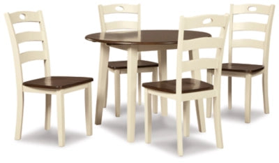 Woodanville 5 pc Dining Set with Drop Leaf Table