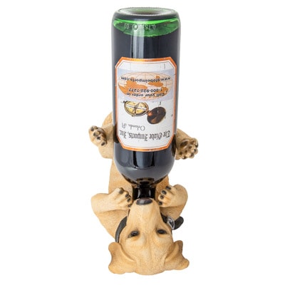 Drinking Golden Dog Bottle Holder