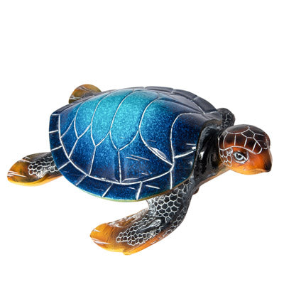 Polystone Blue Turtle Figurine