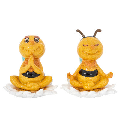 Assorted Yoga Bee Figurine